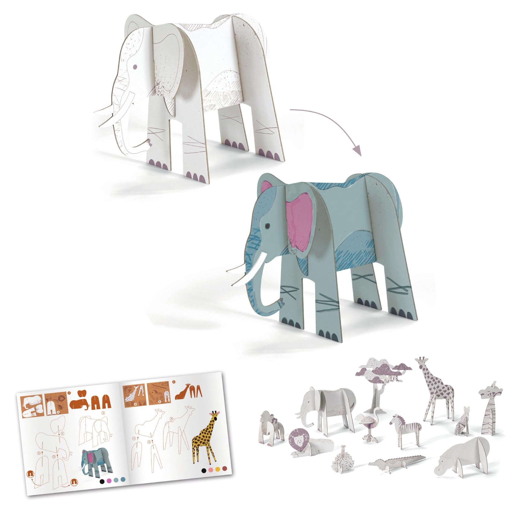 Amazon.co.jp: DJECO ジェコ カラー・アッセンブル・プレイ