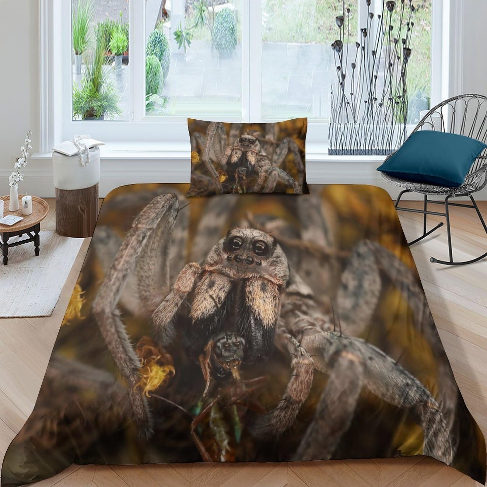 Juego de funda nórdica de reptiles en alta definición con microfibra premium suave
