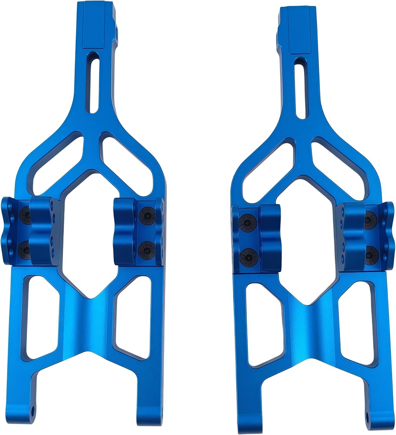 Aluminum Lower Suspension A-Arms for 1/10 T-Maxx/E-Maxx RC Truck Upgrade Parts Replace #5132R (Blue)