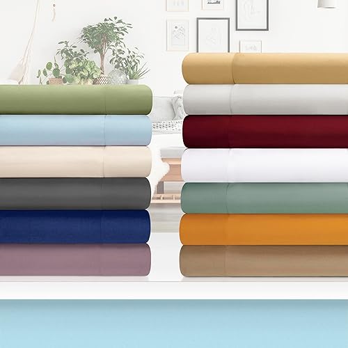 Miniatura 7 de Juego de cobertor de algodón egipcio, 1200 hilos, color sólido, Azul marino, Full Queen