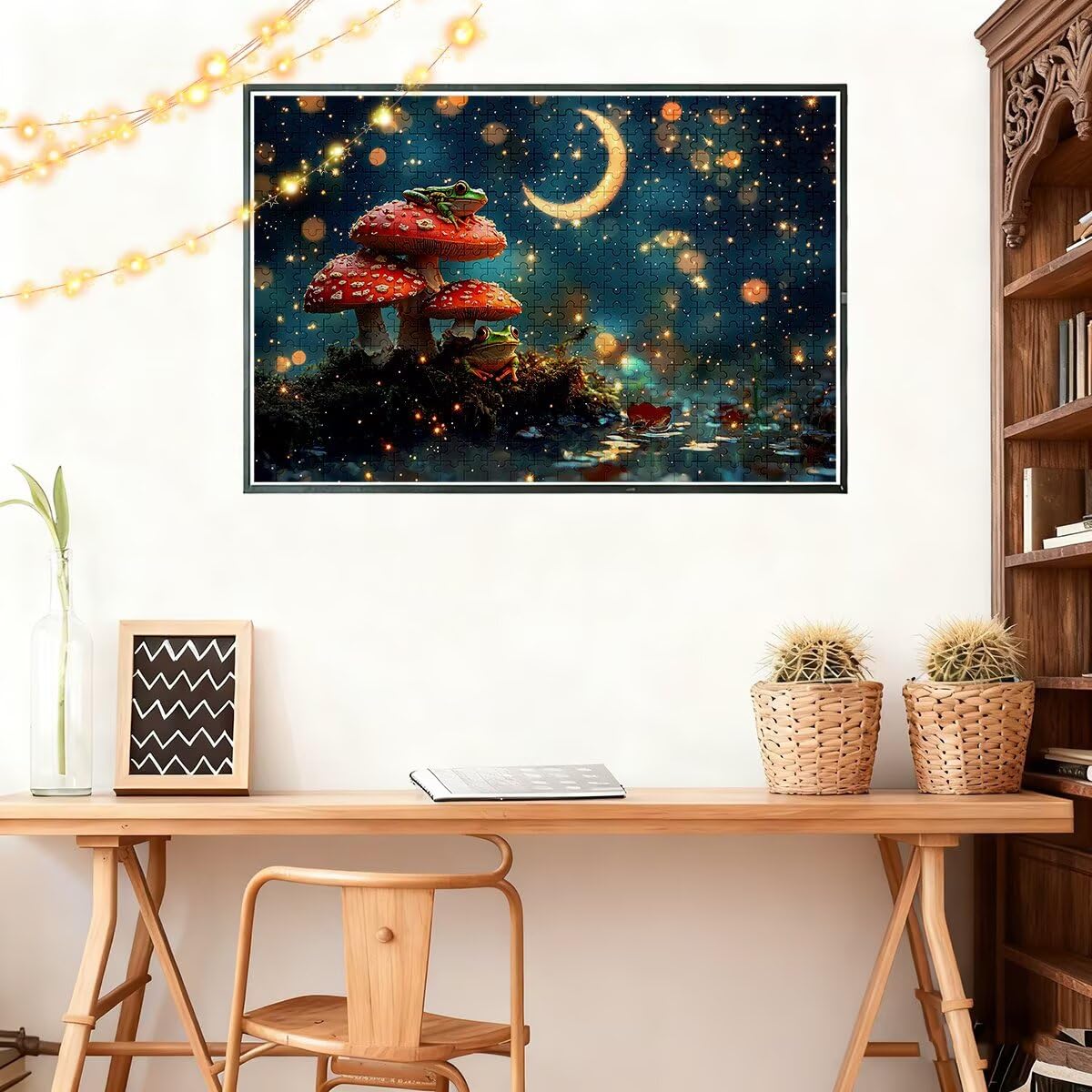 Puzzle 5000 sztuk Fantasy Puzzle Grzyb Wymiary 156 x 105 cm Puzzle dla Dorosłych Kreatywna Rozrywka Zabawna Klasyczna Puzzle Zabawki Edukacyjne Oryginalne Prezenty Dla Kobiet H-78
