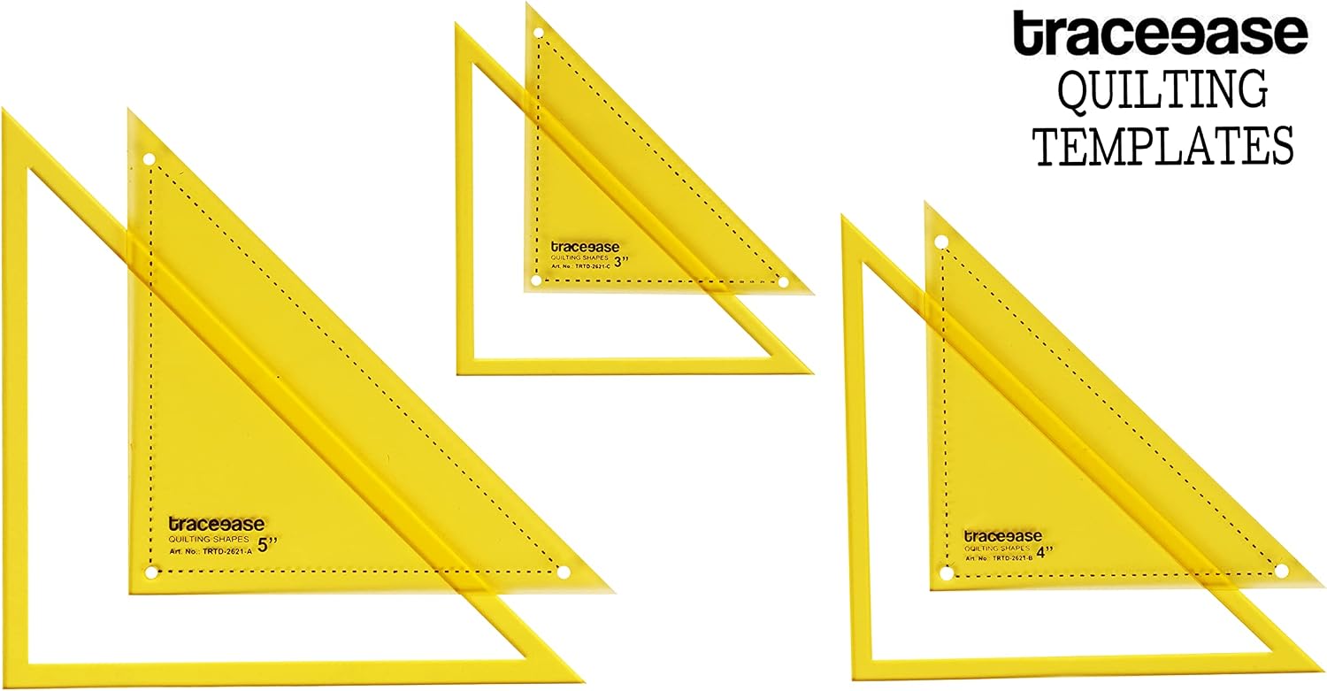 Traceease Quiliting Template Drafting Tools DIY Journal, Scrapbook Crafting Tool Kit for Office and School Lot of 15 pcs