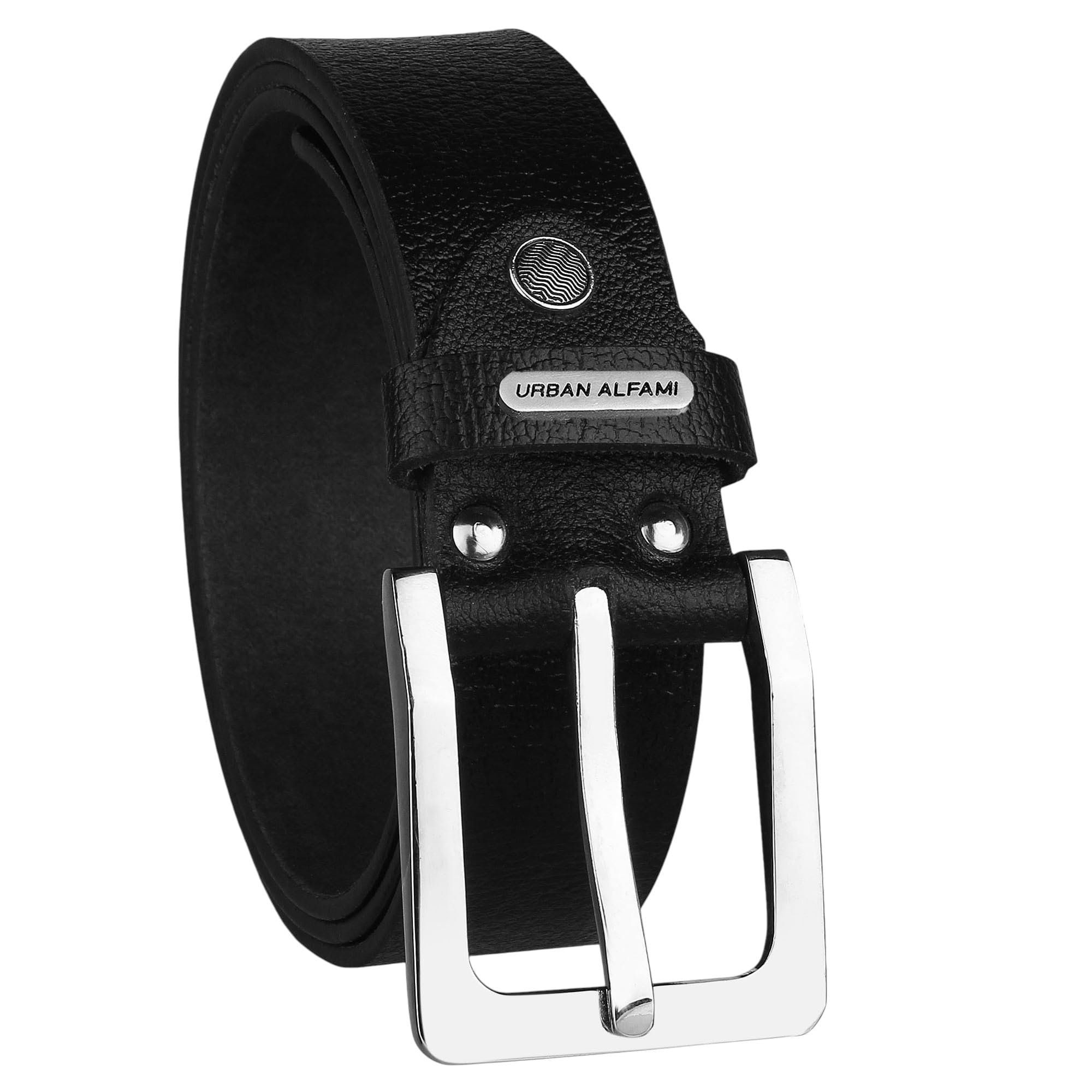urban alfami Genuine leather belt for men formal and casual, Width 40mm, Soft Leather, Black/Brown/Tan color, 28 to 46 inch size-picture-38