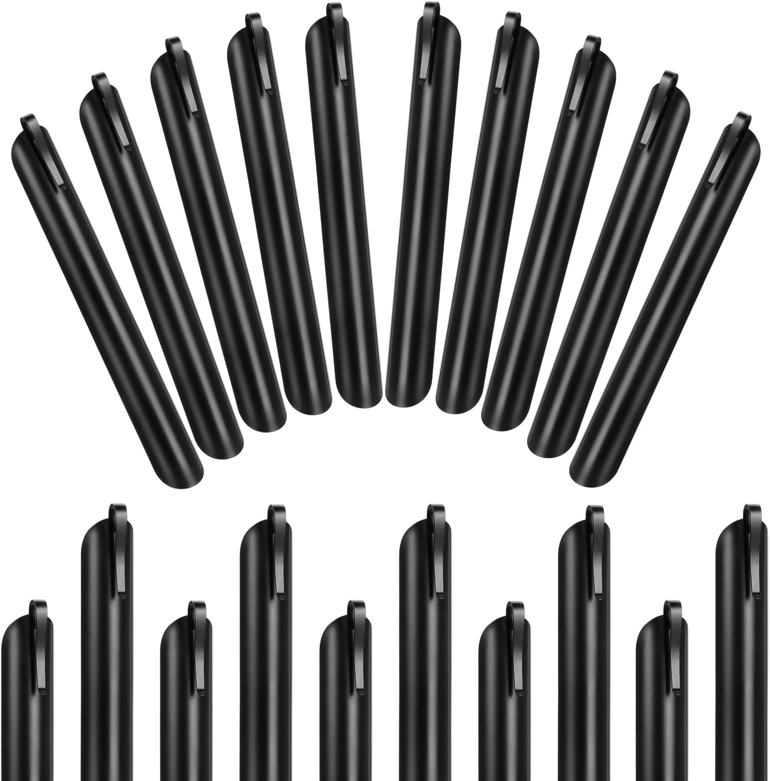 Scraper Tool Kitchen, Bread Crumb Catcher, Portable Stainless Steel Table Serveware Crumbers, Server Accessories for Waitress, Waiters, Restaurant Table Clean Tool Accessories (20 PACK, Black)