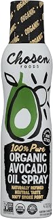 Chosen Foods Organic Avocado Oil Spray 4.7 oz - Pure Non-Aerosol Spray for Healthy Cooking