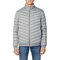 Armani Exchange Quilted Milano/New York Logo Zip Up Nylon Jacket Piumino Alternativo