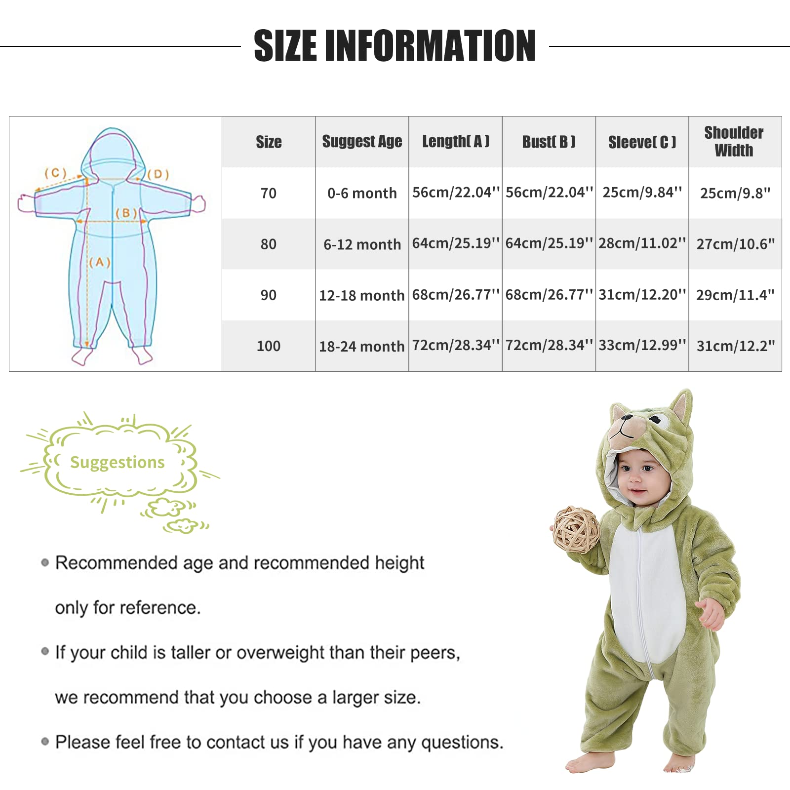 Unisex Bambino Inverno Pagliaccetto Coniglio Tigre Cucire Animale Stile Flanella Cosplay Halloween Costume Attrezzatura