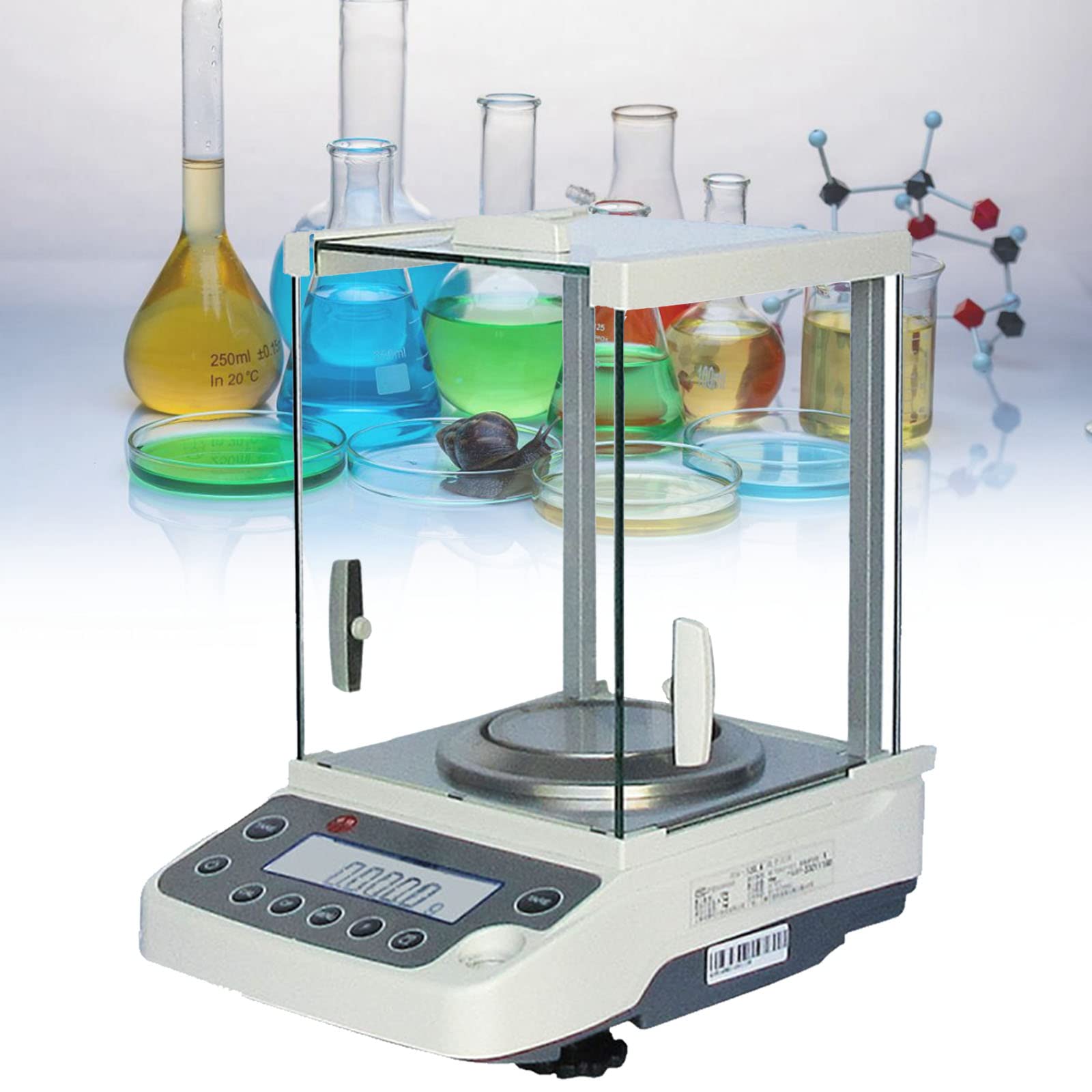 MYUYEE Lab Analytical Balance,High Precision 0.1Mg Lab Digital Analytical Balance 0.0001G Electronic Scale Jewelry Scales For Laboratory Pharmacy