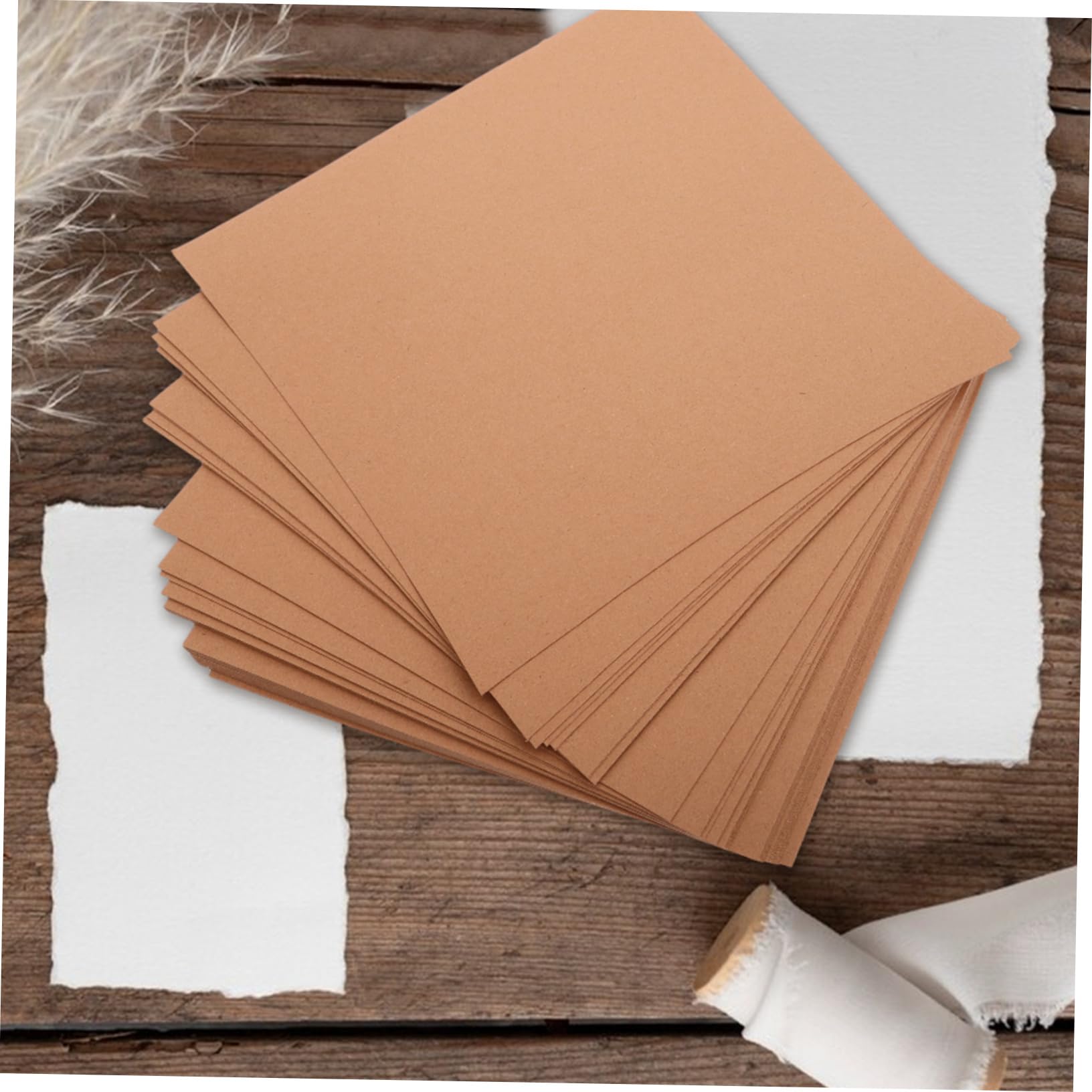 SHINEOFI 50piezas Papel Para Dibujar Papel Kraft Para Colorear y Material De Arte Para Aulas y Escuelas