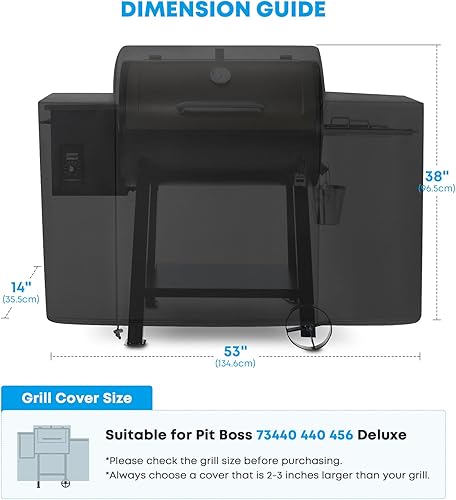 Miniatura 2 de Stanbroil Cubierta de repuesto para parrilla de pellets Pit Boss 73440 440 456 Deluxe Ranch Hand 72440 72444