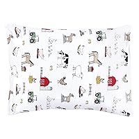 Vista 43 de Hudson Baby Funda de almohada unisex de algodón para bebé, Animal Adventure, talla única