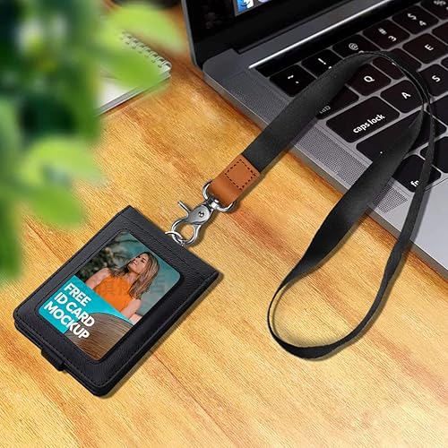 Miniatura 7 de AZEAM - Correa para el cuello larga con llavero y cierre de metal, diseño para hombre y mujer, para tarjeta de identificación, tarjetero, llaves de
