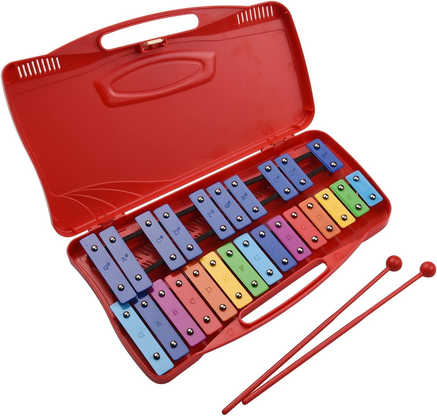 ALFAAL 25 Notes Glockenspiel Xylophone Hand Knock