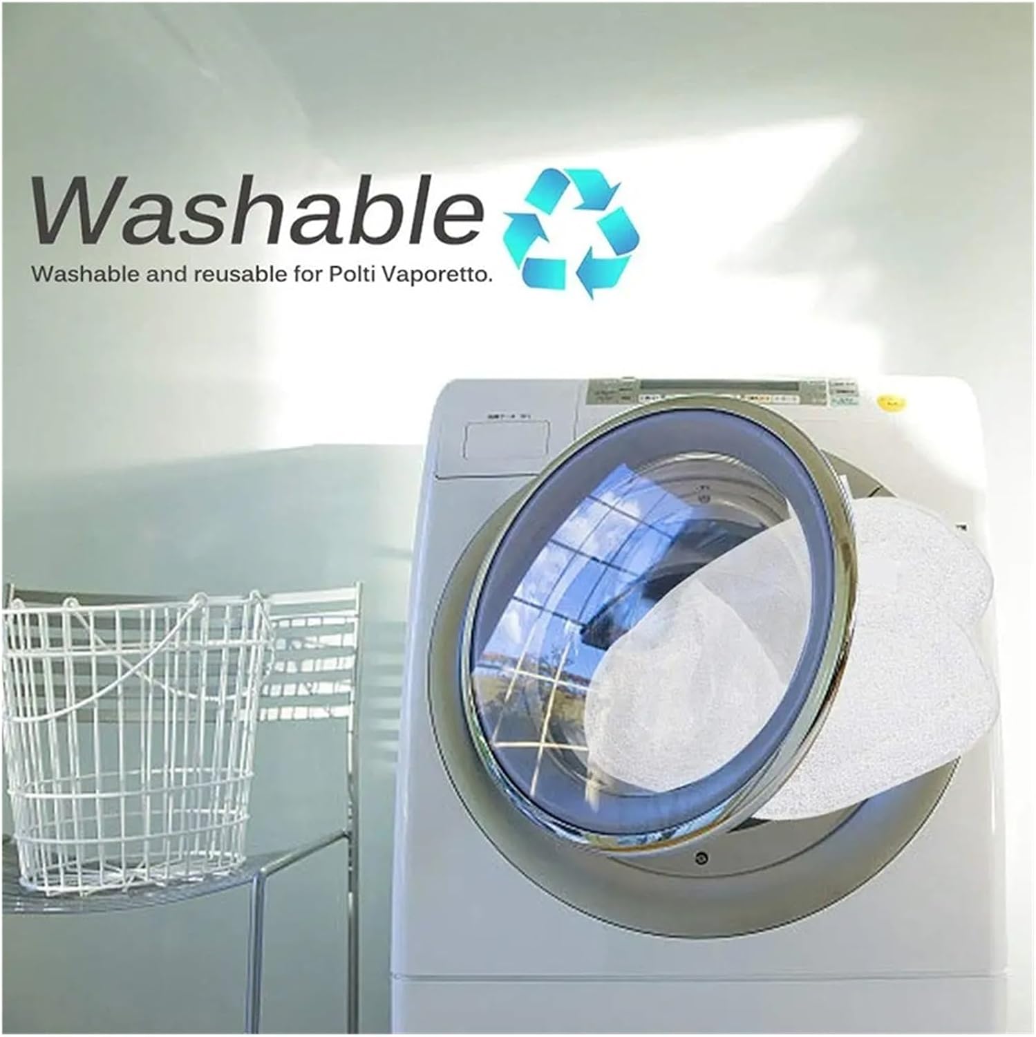 Replacement Microfibre Mop Rags,Compatible For Polti Kit Vaporetto PAEU0332 ，Steam Vacuum Cleaner ，Spare Part Accessories Washable Mop Cloth(16pcs)