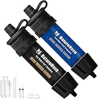 Vista 8 de Mini Filtro de Agua NatureNova Sistema Portátil de Filtración de Agua de Emergencia para Senderismo, Camping, Popote, Equipo de Supervivencia