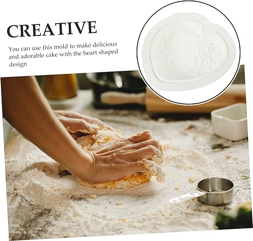 Miniatura 4 de LIFKOME Molde para pastel de corazón, moldes para cubitos de hielo, moldes para pasta de goma, moldes para cubitos de hielo, molde de fondant, molde