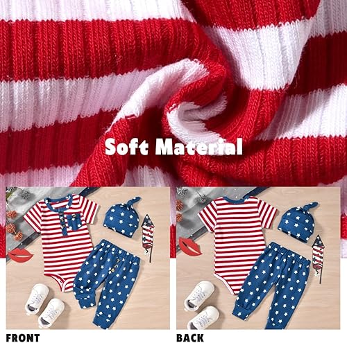 Miniatura 4 de Aalizzwell Traje de verano a rayas para bebés recién nacidos