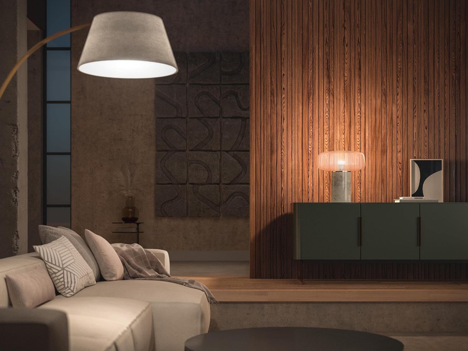Philips Hue - Bombilla LED Inteligente, A60 E27, Luz Blanca Cálida Regulable, 9.5W (Eq. 75W) 1100 lúmens, Compatible con Alexa y Google Home (Paquete de 4)