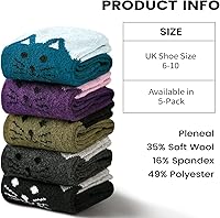 Vista 2 de Wool Socks for Women - Womens Wool Socks Winter Warm Wool Socks Men Cozy Knit Socks Boots Socks for Women