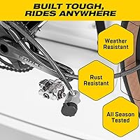 Vista 3 de SARIS Accesorio para portabicicletas, bloqueo de bastidor de maletero, cable de acero inoxidable de 8 pies
