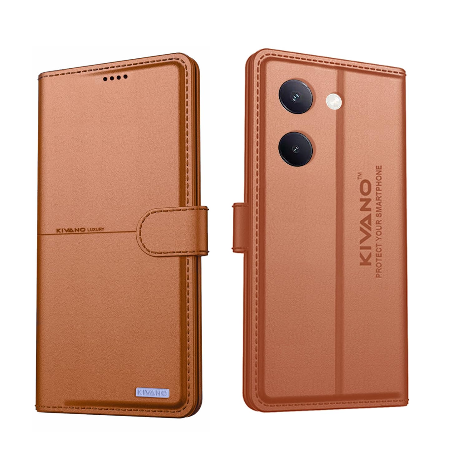 KIVANO® Compatible with Vivo Y300 Plus 5G / Vivo Y200 Pro 5G Flip Cover | Leather Finish | Inside Pockets & Inbuilt Stand | Shockproof Wallet Style Magnetic Closure Back Cover Case (B0D5D96486) Amazon Price History, Amazon Price Tracker