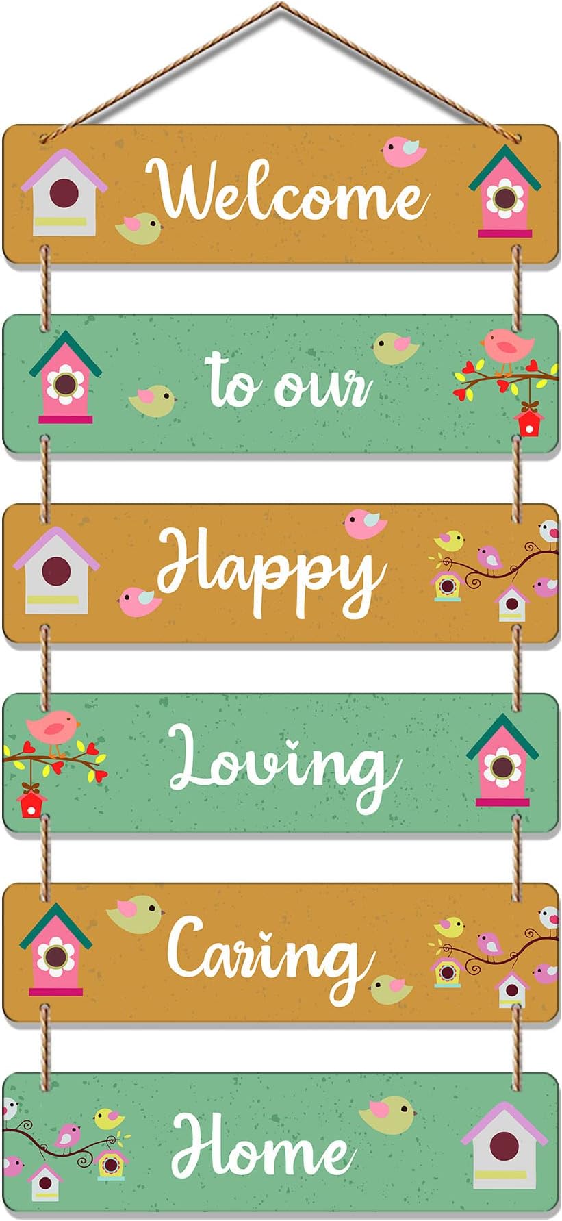 Artvibes Decorative Wall Hanging Ornaments Wooden Art Decoration item for Living Room | Bedroom | Wood Home Decor | Gifts | Quotes Items | Mdf Wall Artworks,Set of 6, Set of 6(WH_3266N)