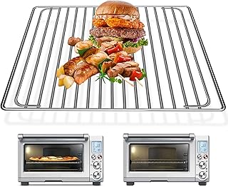 Smart Oven Rack for Breville Air Fryer Countertop Oven BOV845BSS, 14''×11.6'' Stainless Steel Air Fryer Accessories Replacement Parts Roasting Steamer Grill Racks Baking Tray，Dishwasher safe