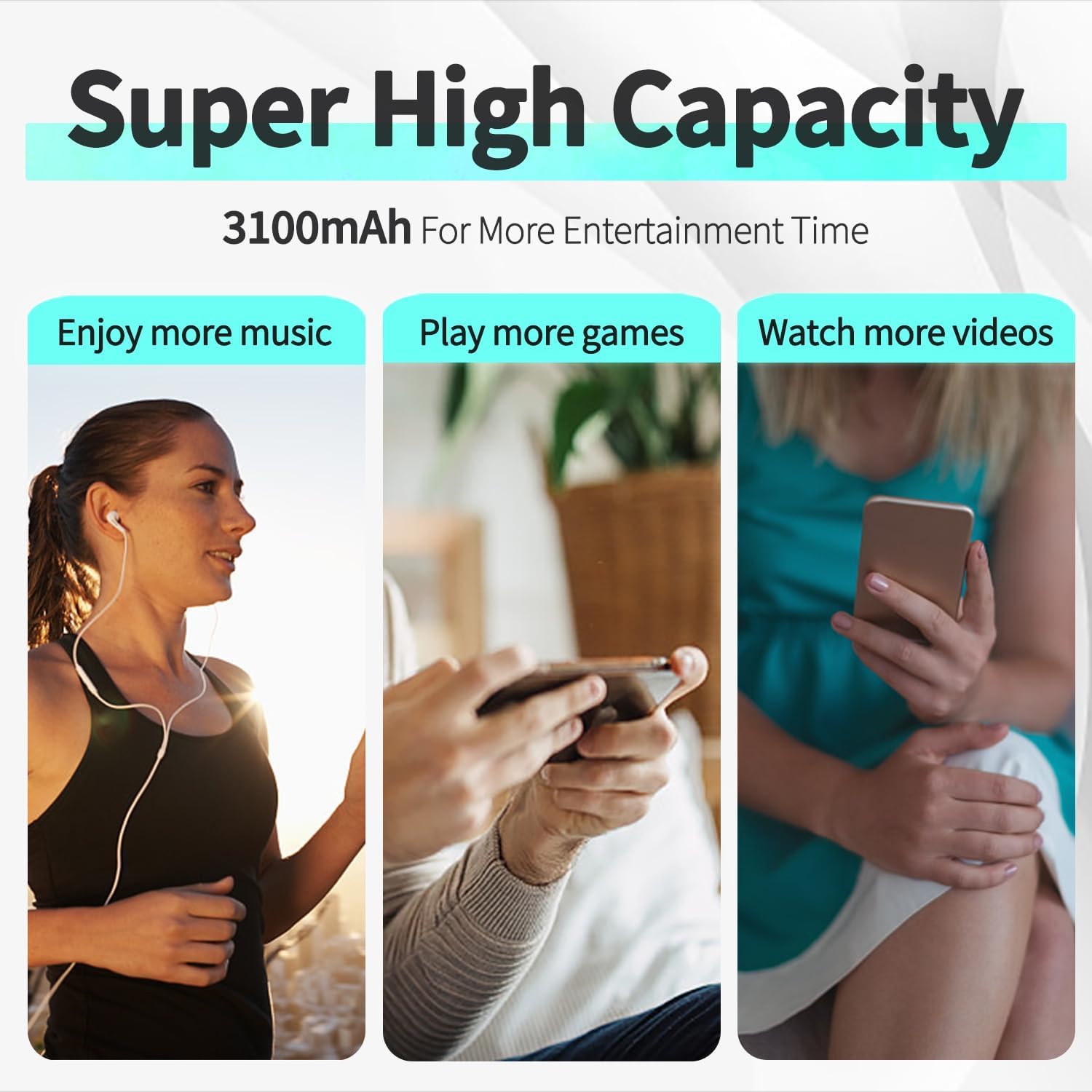 for EB-BF711ABY New Upgraded Battery, 3100mAh Replacement Higher Capacity Battery