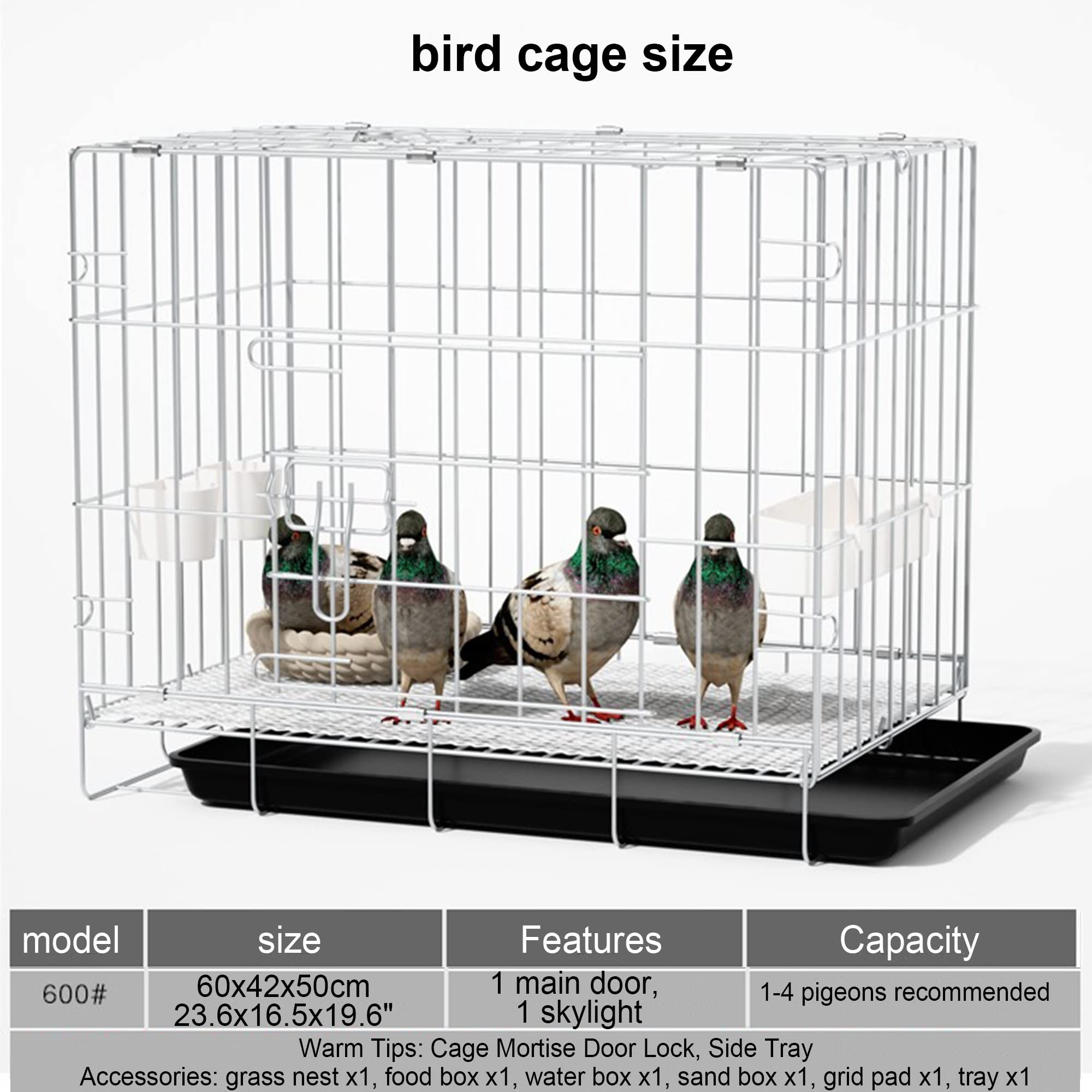 Amazon.co.jp: THCSY 鳥かご 折り畳み式の鳩かご 上部を開ける