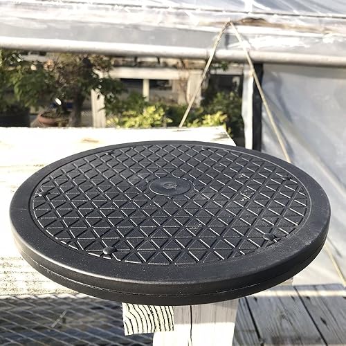 Miniatura 6 de Mighty Mini plato giratorio de árbol bonsái con base de 125 pulgadas rodamientos de bolas de acero inoxidable de bajo costo de 200 libras rotación