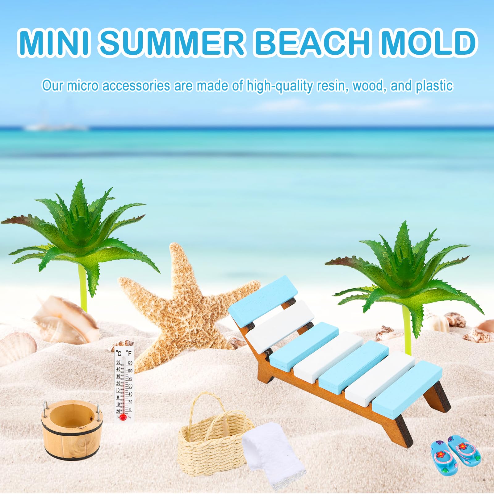 Miniature Decorative Sauna Accessories, 9 Pieces Wellness Decoration Accessories - Image 3