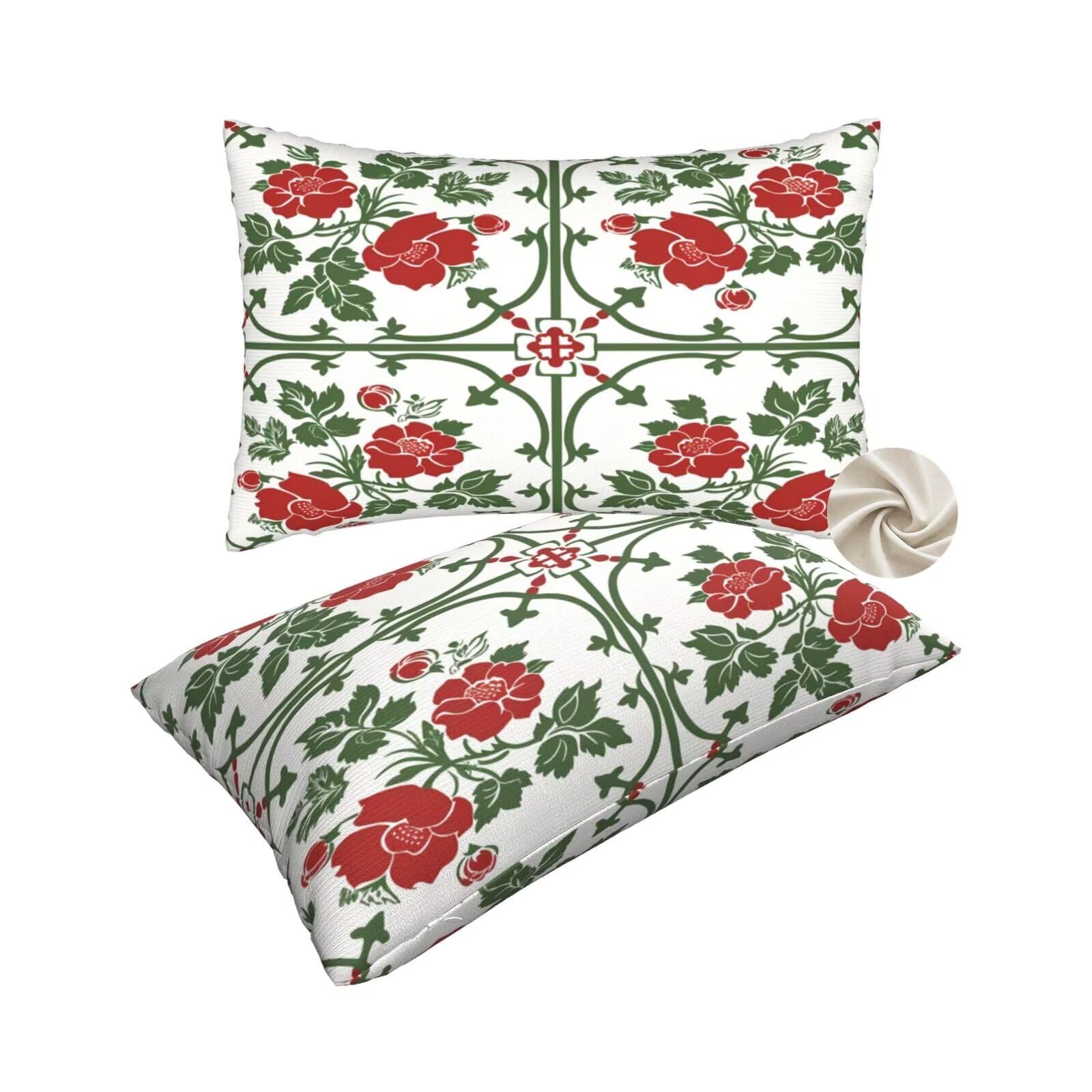 Housses de coussin 60x80 cm imprimé fleurs, le cadeau déco maison idéal