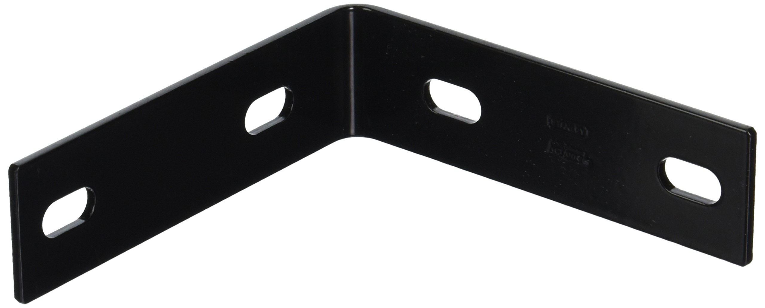 Equerre de fixation en acier noir 13 cm pour renfort de meuble bois