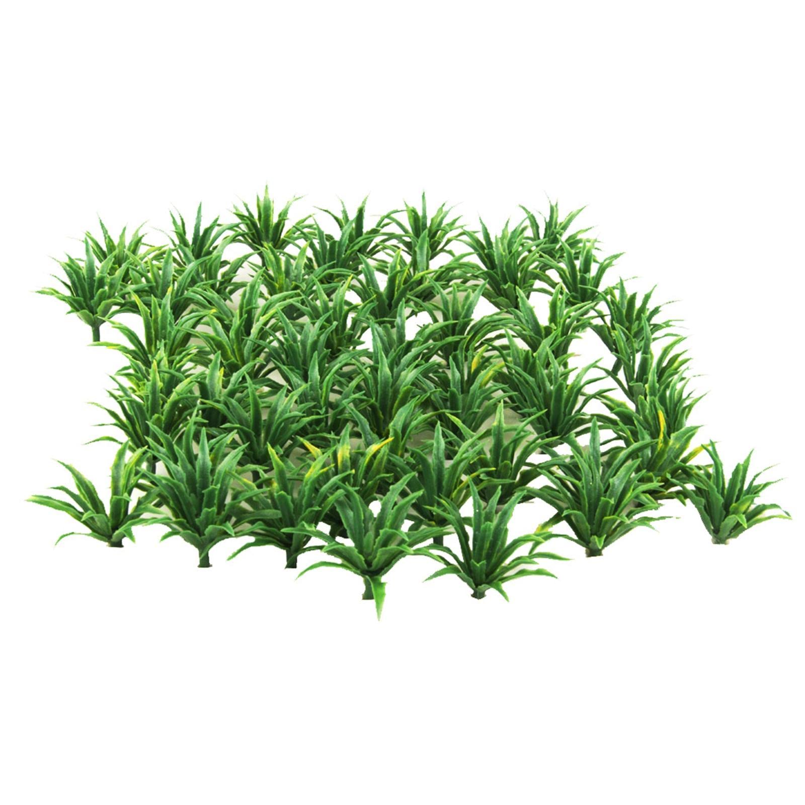 Sharprepublic Green Model Train Scenery 3.3Cm Bush Shrub Leaves 50Pcs Lot/Set Scale Ho Oo