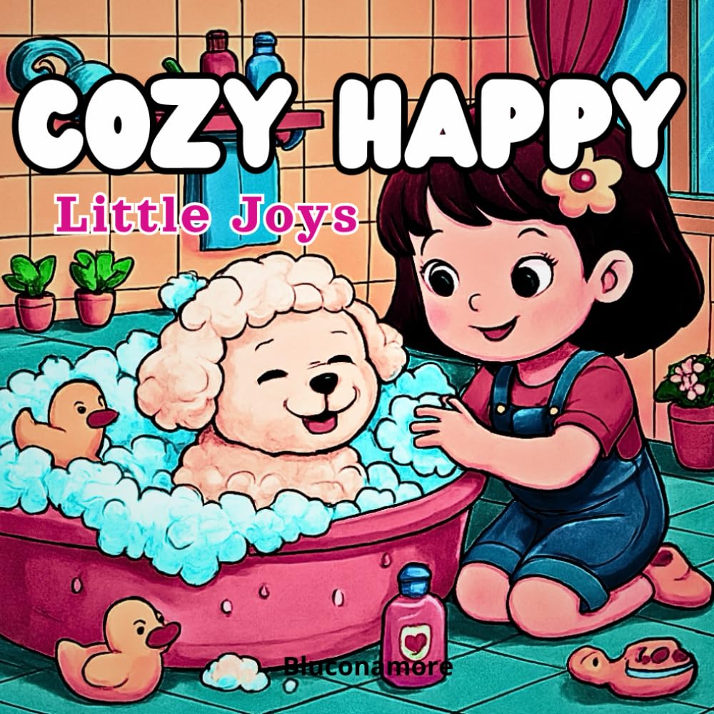 Cozy Happy: Little Joys Coloring Book: A Cute and Relaxing Coloring Book with Cozy Feel Good Scenes for Stress Relief and Creative Calm for Teens and Adults (Cozy Happy Series)