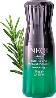 NEQI Rosemary Oil Hair & Scalp with Castor Oil - Hair Growth 75 ml | Smooth Strength hair oil for hair breakage - nourishing scalp care, without silicones, with signature fragrance by Alberto