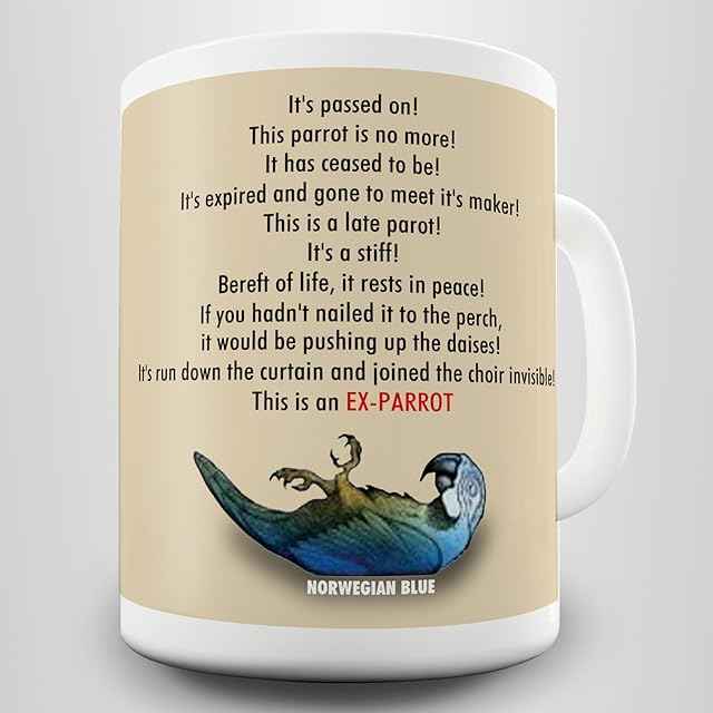 Ex-Parrot Novelty Gift Mug
