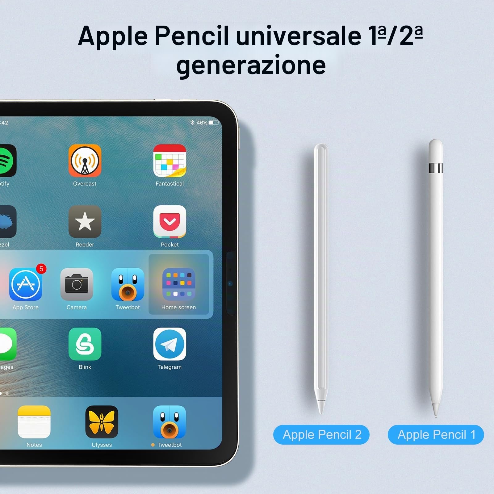 Punta per Apple Pencil 1a/2a Generazione 4 Pezzi Accessori di Ricambio iPencil Alta Sensibilità