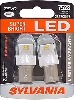 7528 ZEVO LED White Bulb - Bright LED Bulb, Ideal for Daytime Running Lights (DRL) and Back-Up/Reverse Lights (Contains 2 Bulbs)