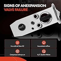 Vista 5 de A-Premium Válvula de expansión A/C compatible con Nissan Sentra 3.5L 2002-2006, Murano 3.5L 2009-2011