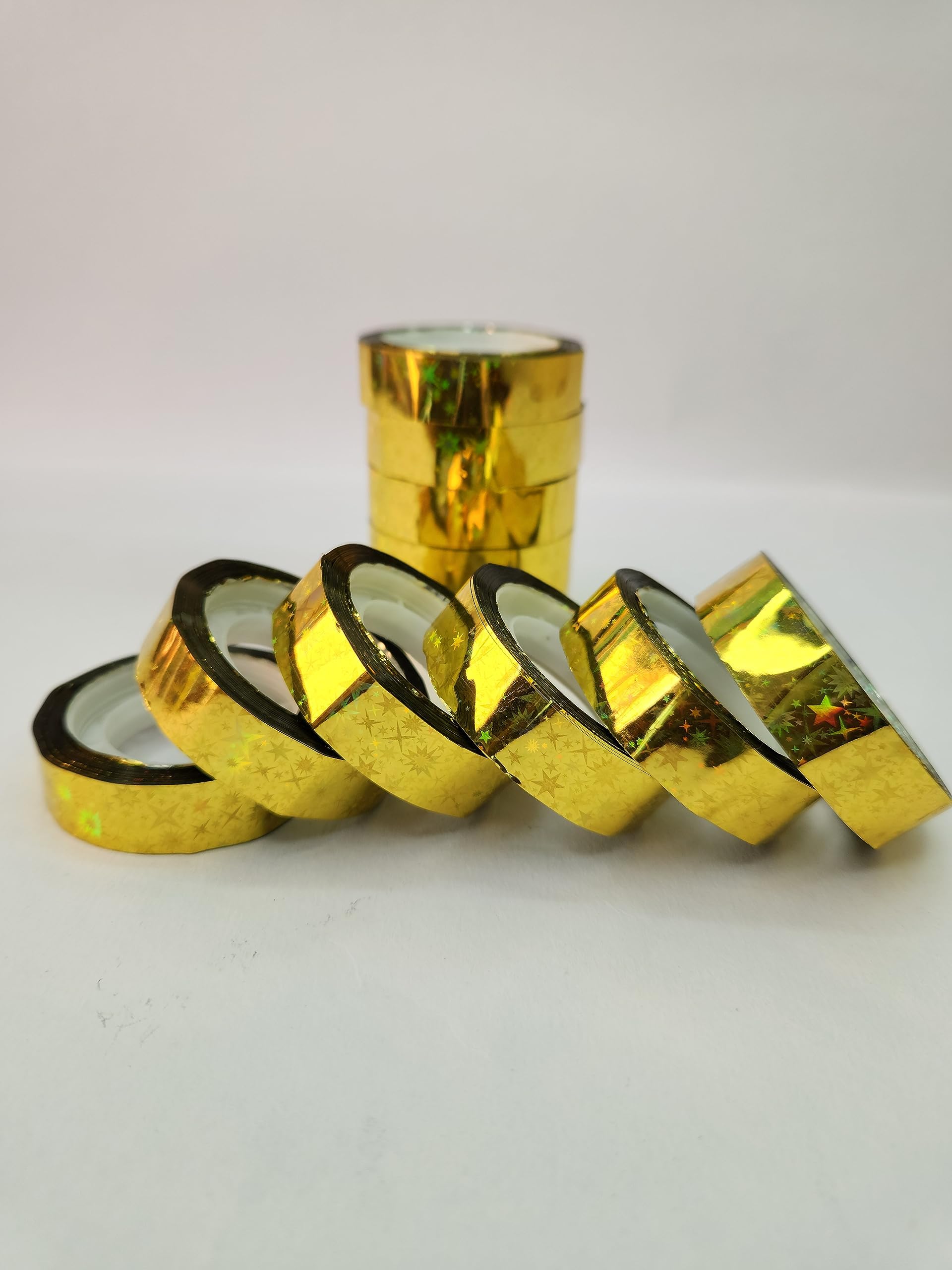 JS Enterprises | Glitter tape | (Gold, 12)