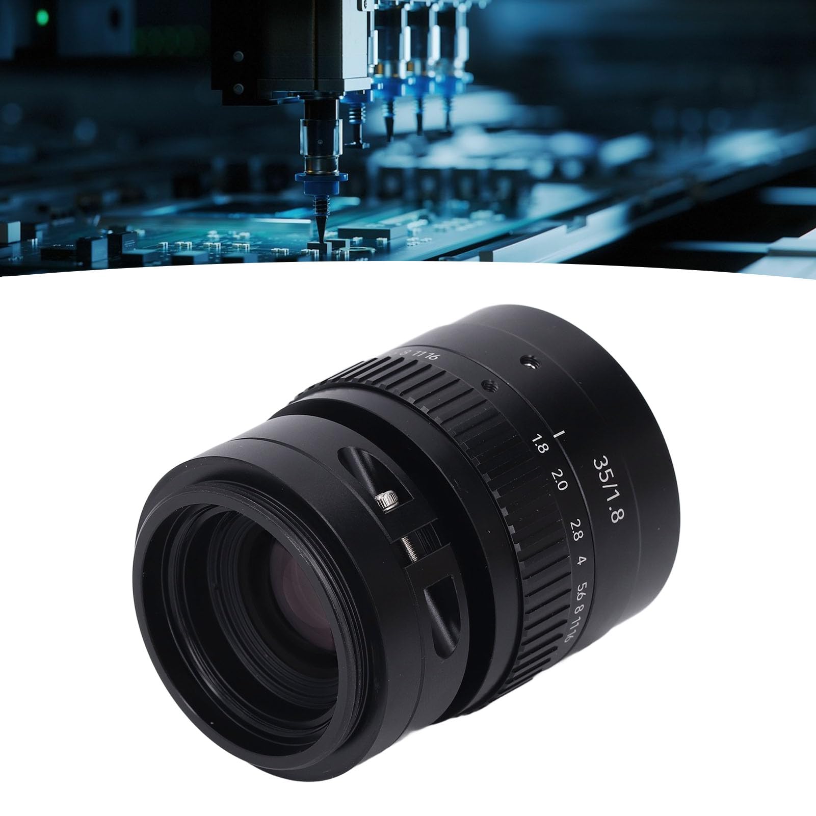 Obiektyw Aparatu 35 Mm F1.8, Obiektyw Zmiennoogniskowy z Mocowaniem M42 do Kamer HD z ręczną regulacją Ostrości, Obudowa ze Stopu Aluminium, rozdzielczość 8K5UM, Kontrola