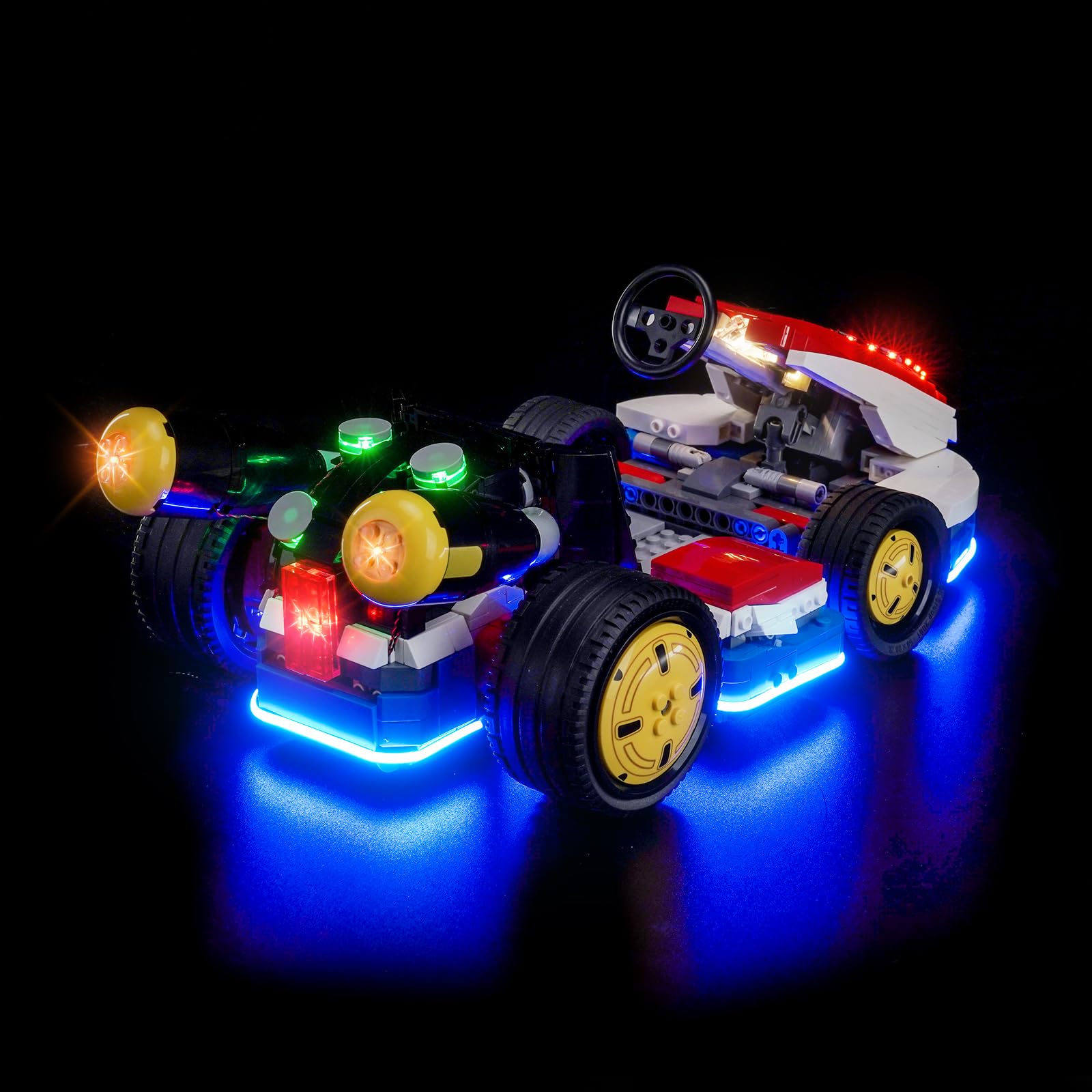Remote Control Led Light Set Compatible with Lego 72037 Mario Kart, Mario & Standard Kart (No Model) - Image 2