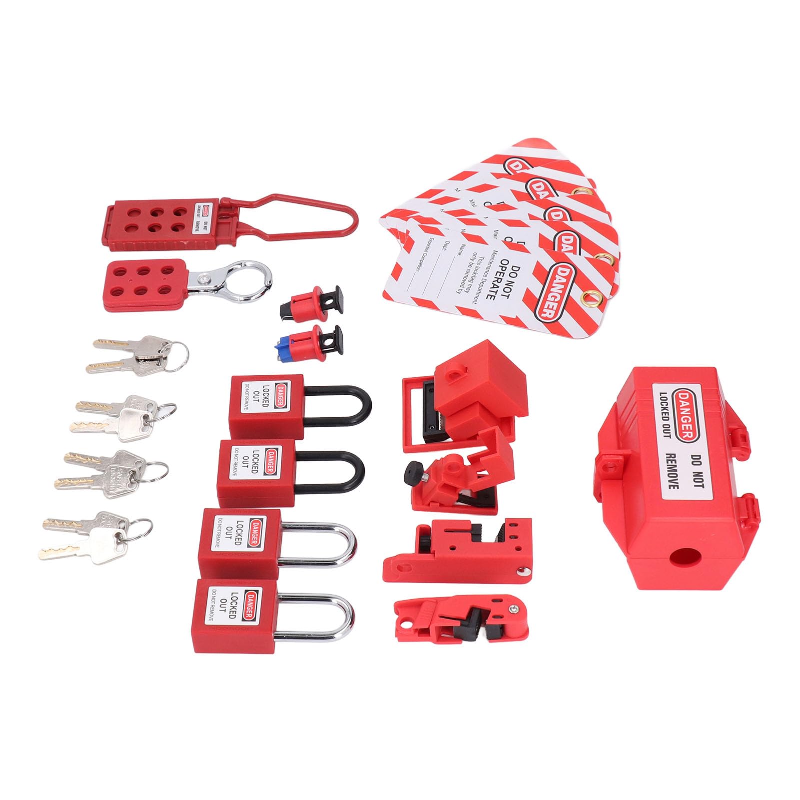 Lockout Tagout Locks Complete Lockout Tagout Safety Kit - Electrical ...