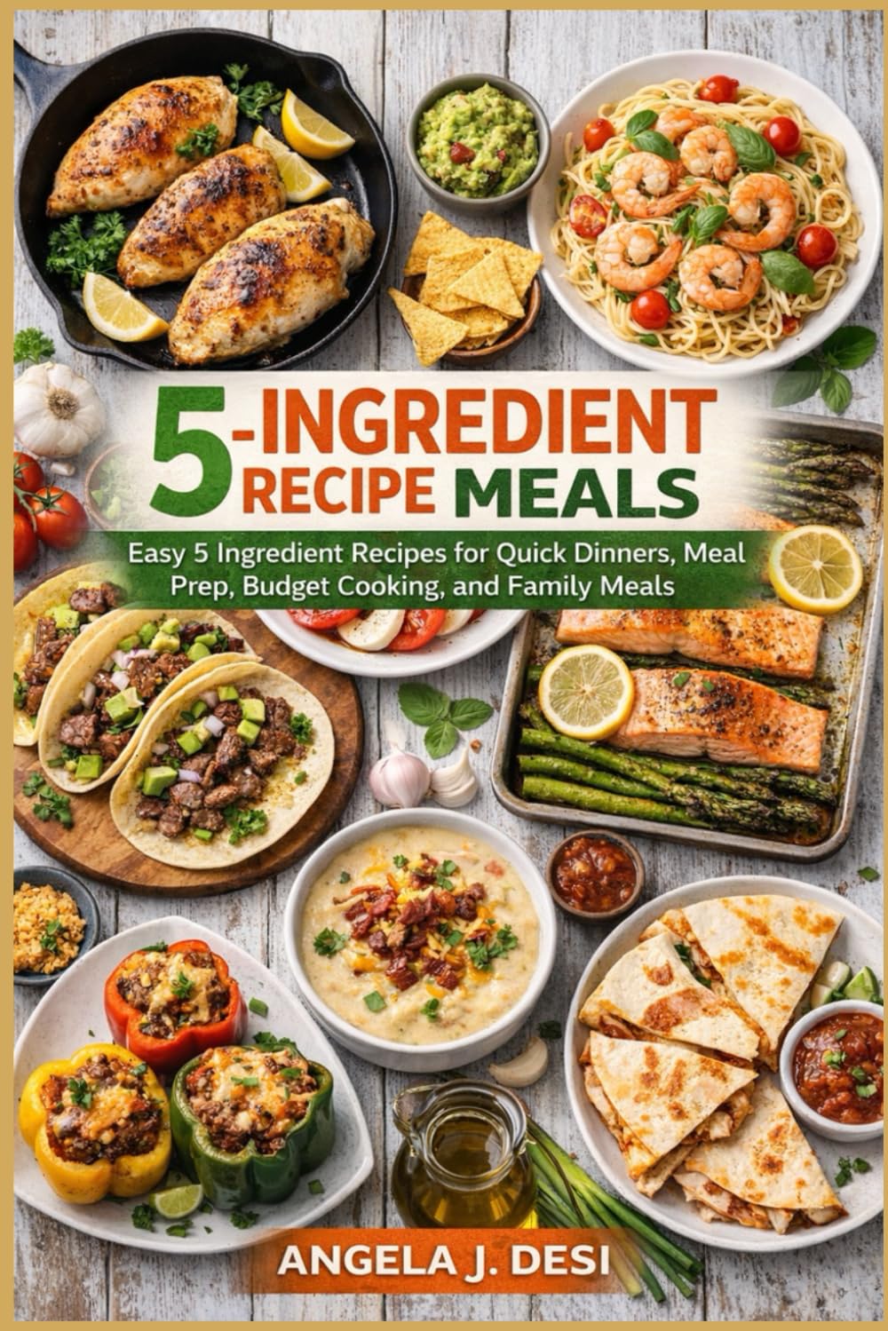 5-INGREDIENT RECIPE MEALS: Easy 5 Ingredient Recipes for Quick Dinners, Meal Prep, Budget Cooking, and Family Meals