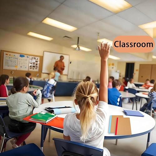 Miniatura 7 de 40 paquetes de cuadernos de papel kraft rayados A5, 8.3 x 5.5 pulgadas, cuadernos de diario, cuaderno de composición de tapa blanda Kraft a granel,