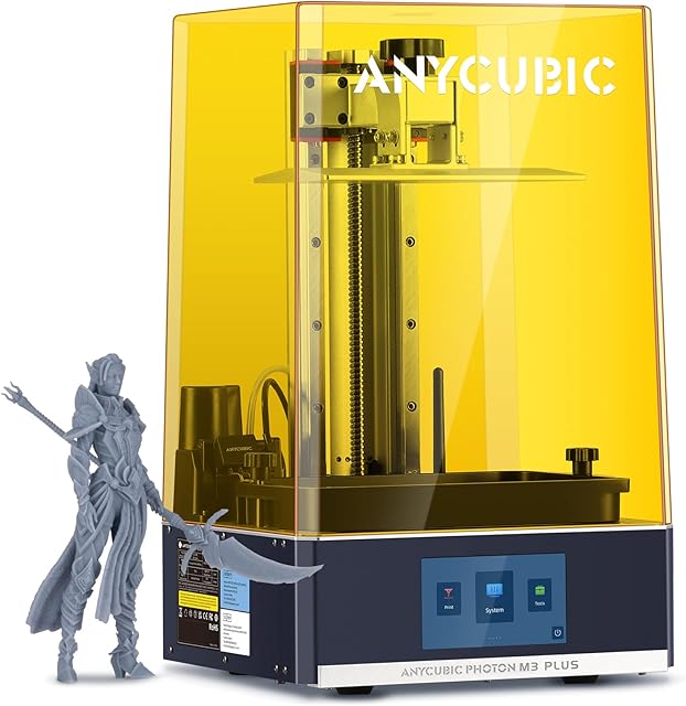 ANYCUBIC Photon M3 Plus Resin 3D Printer, Upgraded UV LCD 3D Printer with 9.25 6K Monochrome Screen, Anycubic Cloud, Auto Feeding, Printing Size 7.7 x 4.8 x 9.6