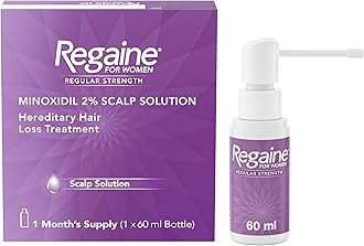 for Women 2% Minoxidil Regular Strength Scalp Solution for Hair Regrowth (1x 60 ml), Scientifically Proven to Help Stop and Reverse Hereditary Female Hair Loss, Revitalise Hair Follicles