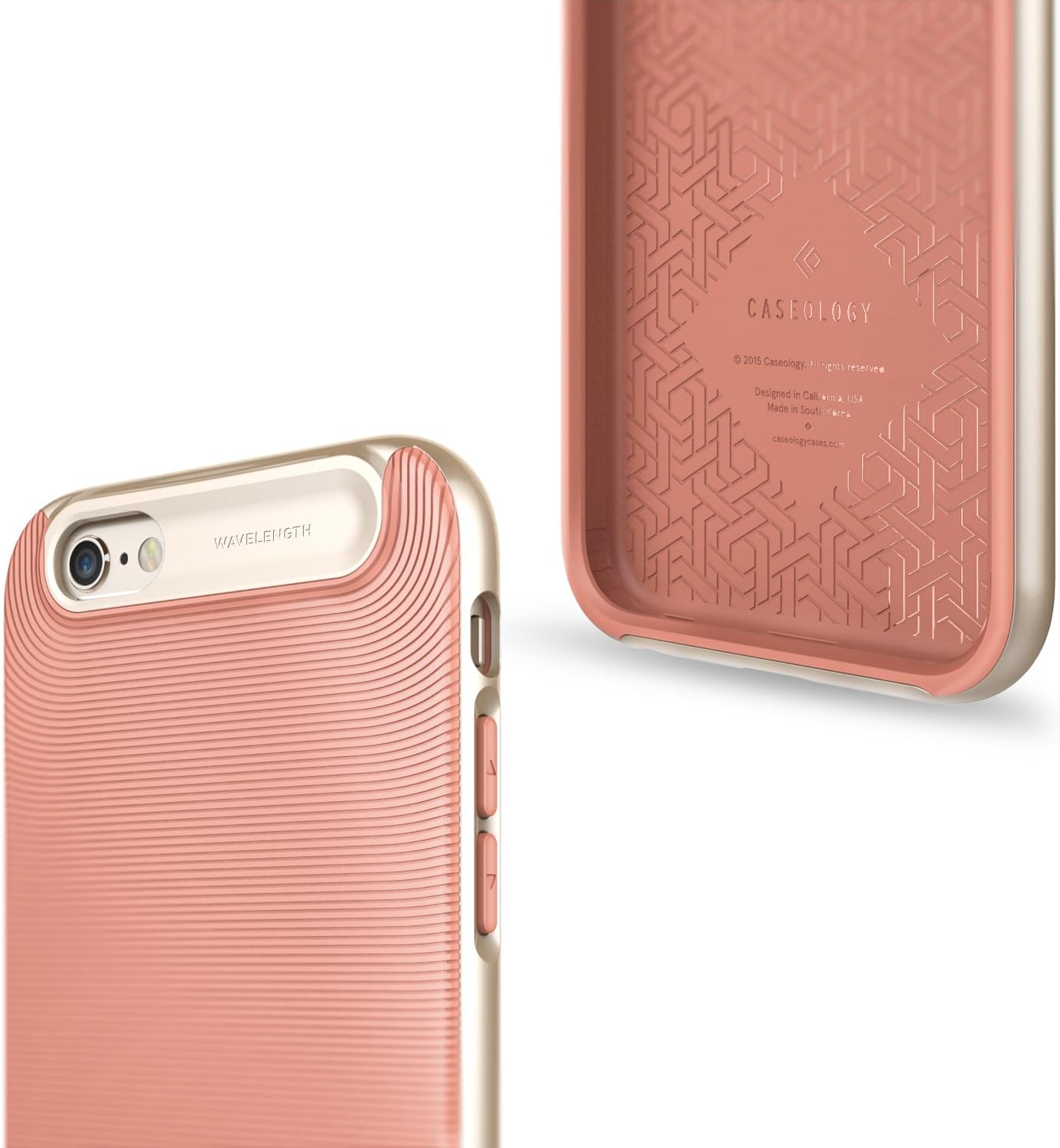 Caseology Wavelength for Apple iPhone 6S Case (2015) / for iPhone 6 Case (2014) - Coral Pink