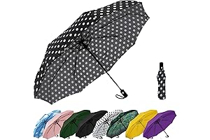 Ultraviolet Protection Umbrella with Windproof Frame - Super Cute Compact, Travel Umbrella,...